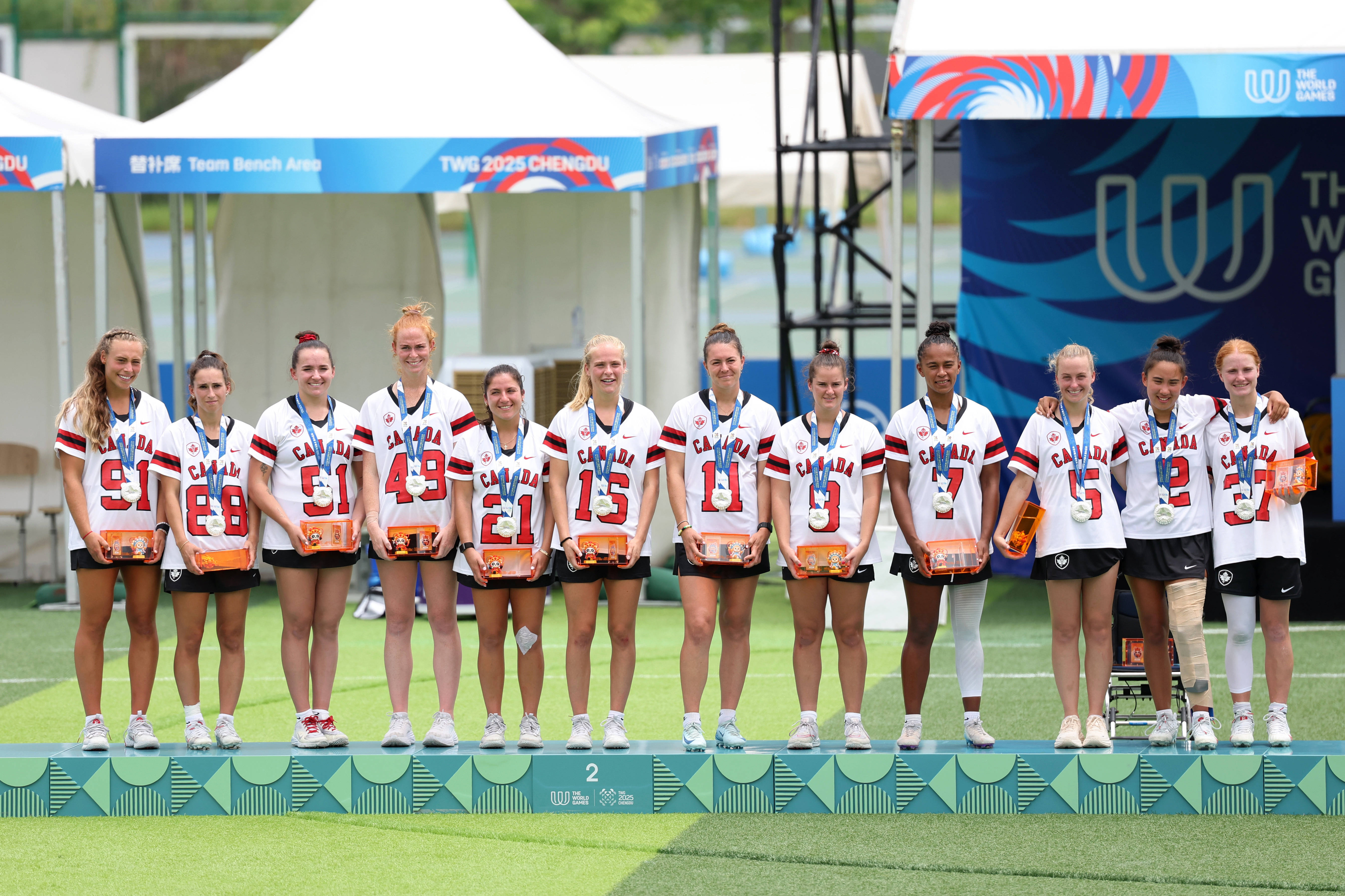 皇冠信用网会员_（成都世运会）棍网球——美国队夺得女子金牌